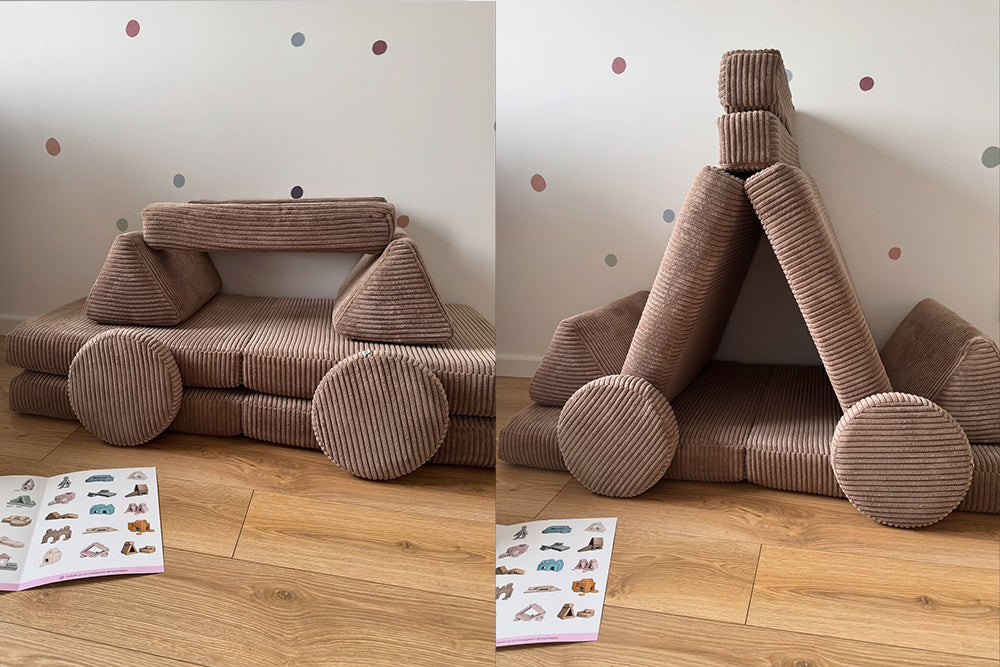 Shappy Play Sofa Pure Corduroy Mini Chocolate