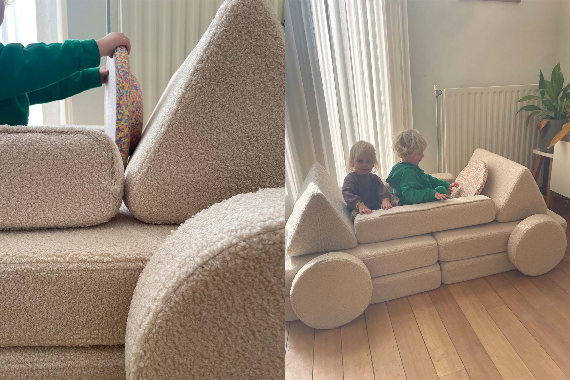 Shappy Teddy Play Sofa Light Beige