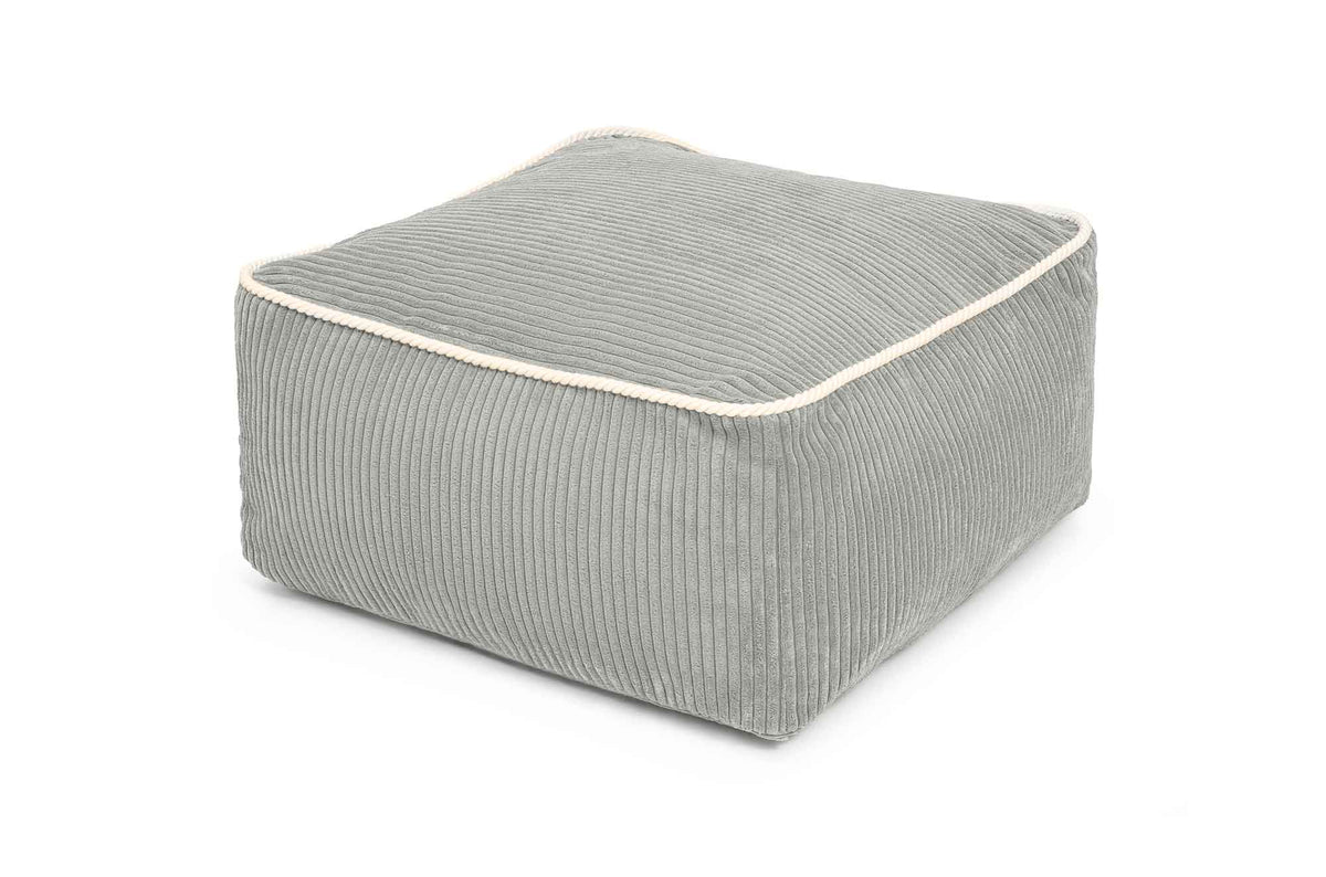 Kumo Ottoman Corduroy Pebble